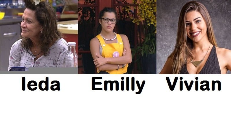 Imagem do post Enquete Uol BBB 17: Saiba quem será a vencedora do reality show: Emilly, Ieda ou Vivian !