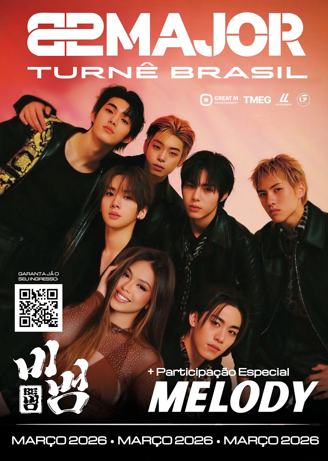 Imagem do post Melody anuncia parceria com 82MAJOR e participação na turnê do grupo pelo Brasil